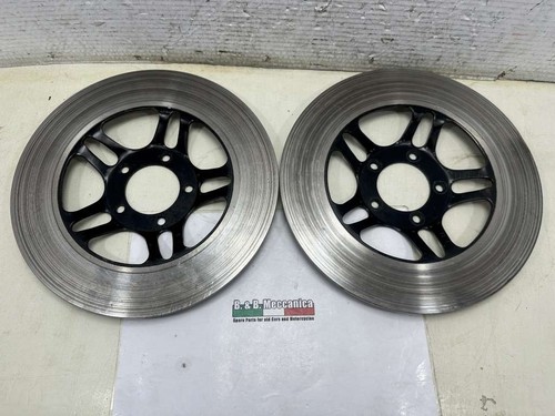 Pair front brake discs honda - brake,